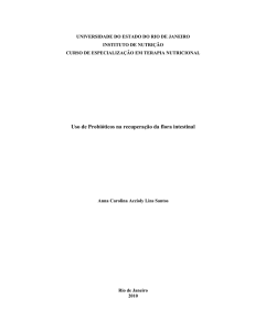 Uso de Probióticos na recuperação da flora intestinal