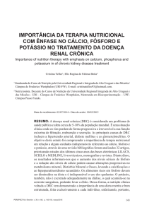 importância da terapia nutricional com ênfase no