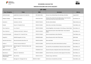 Manuais Escolares para 2016/2017