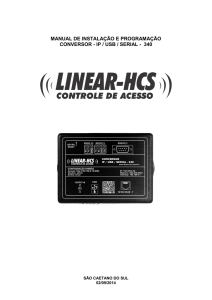 manual de instalação e programação conversor - ip - Linear-HCS