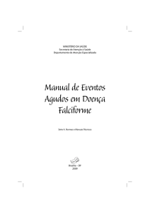 Manual de eventos agudos em doença falciforme