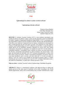 Epidemiologia do acidente vascular cerebral no