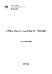 APOSTILA DE COMUNICAÇÃO TÉCNICA