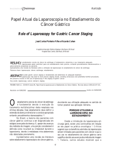 Papel Atual da Laparoscopia no Estadiamento do Câncer Gástrico