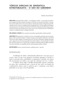 tópicos especiais de semântica estruturalista