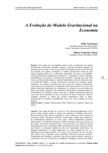 A Evolução do Modelo Gravitacional na Economia