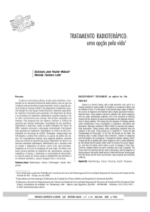 TRATAMENTO RADIOTERÁPICO: uma opção pela vida1