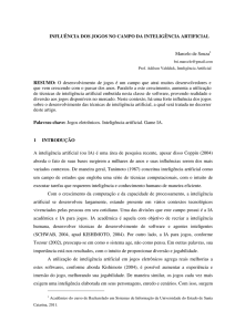 Influência dos Jogos no Campo da Inteligência Artificial