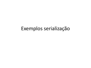 Exemplos serialização