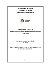 Portugal e o Atlântico - Repositório da Universidade de Lisboa