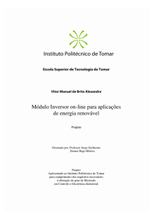 Módulo Inversor on-line para aplicações de energia renovável