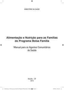 Alimentacao e Nutricao para as Familias do Programa Bolsa Familia