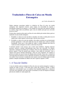 Traduzindo o Fluxo de Caixa em Moeda Estrangeira