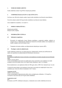 1. NOME DO MEDICAMENTO Ácido zoledrónico medac 4 mg/100