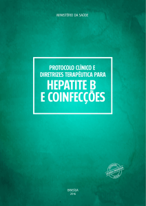 PCDT Hepatite B e Coinfecções - Superintendência Geral de