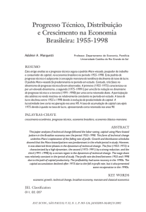 Progresso Técnico, Distribuição e Crescimento na Economia