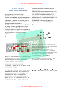 Exercícios de Química Química Orgânica - Isomeria Plana