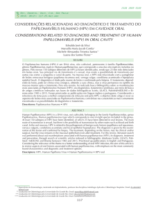 considerações relacionadas ao diagnóstico e tratamento do