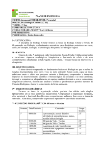 PPE – Biologia Celular - Agronomia – IFC Câmpus Rio do Sul