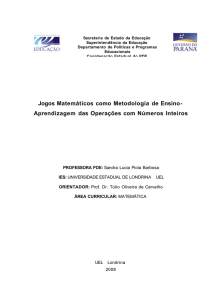 Jogos Matemáticos como Metodologia de Ensino