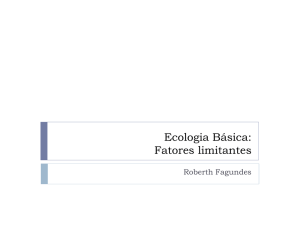 Ecologia Básica: Fatores limitantes