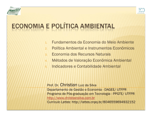 Fundamentos da Economia do Meio Ambiente Política