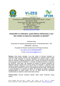 Konjunktiv ou Indicativo: quais fatores influenciam o uso dos modos