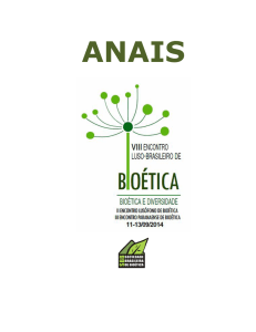 anais - Sociedade Brasileira de Bioética