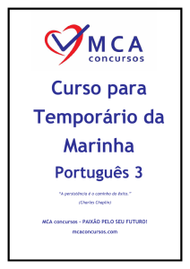 Português 3 - MCA Concursos