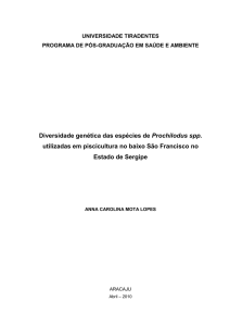 Diversidade Genética das Espécies de Prochilodus spp Utilizadas