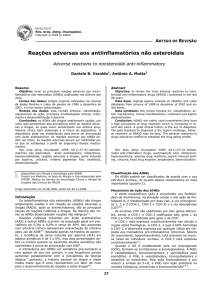 Reações adversas aos antiinflamatórios não esteroidais