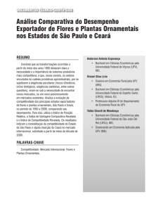 Análise Comparativa do Desempenho Exportador de Flores e