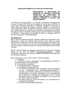Instrução Normativa nº 02/Proppec/Proen/2005