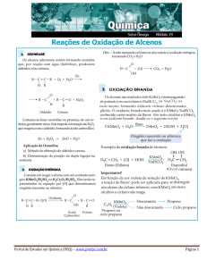 Oxidação dos Alcenos - Portal de Estudos em Química