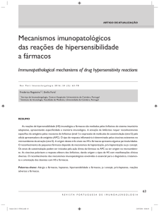 Mecanismos imunopatológicos das reações de hipersensibilidade a
