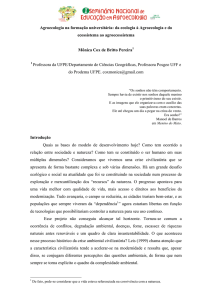Cadernos de Agroecologia - ISSN 2236