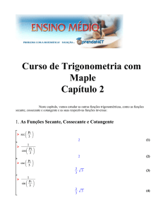 Curso de Trigonometria com Maple Capítulo 2