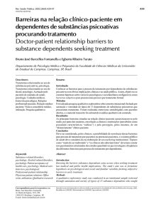 Barreiras na relação clínico-paciente em