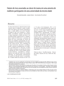 Fatores de risco associados ao câncer de mama em uma amostra