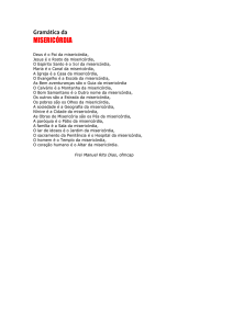 Gramática da MISERICÓRDIA