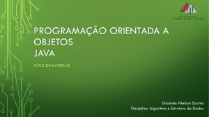 Programação Orientada a Objetos JAVA