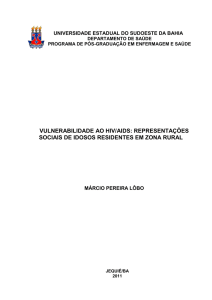 vulnerabilidade ao hiv/aids: representações sociais de