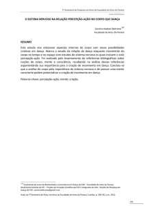 O SISTEMA NERVOSO NA RELA&Ccedil;&Atilde;O PERCEP&Ccedil;&Atilde;O
