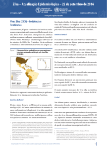 Zika – Atualização Epidemiológica – 22 de setembro de 2016