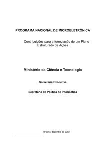 PNM - Ministério da Ciência e Tecnologia
