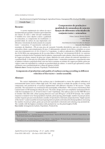 Componentes de produção e qualidade de semeadura de soja em