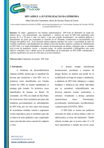 www.conbracis.com.br HIV/AIDS E A JUVENILIZAÇÃO DA EPIDEMIA