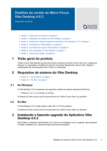 Detalhes da versăo do Micro Focus Vibe Desktop 4.0.2