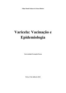 Varicela - Epidemiologia e Vacinação