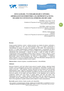 SEXUALIDADE, VULNERABILIDADE E GÊNERO: ABORDAGEM
